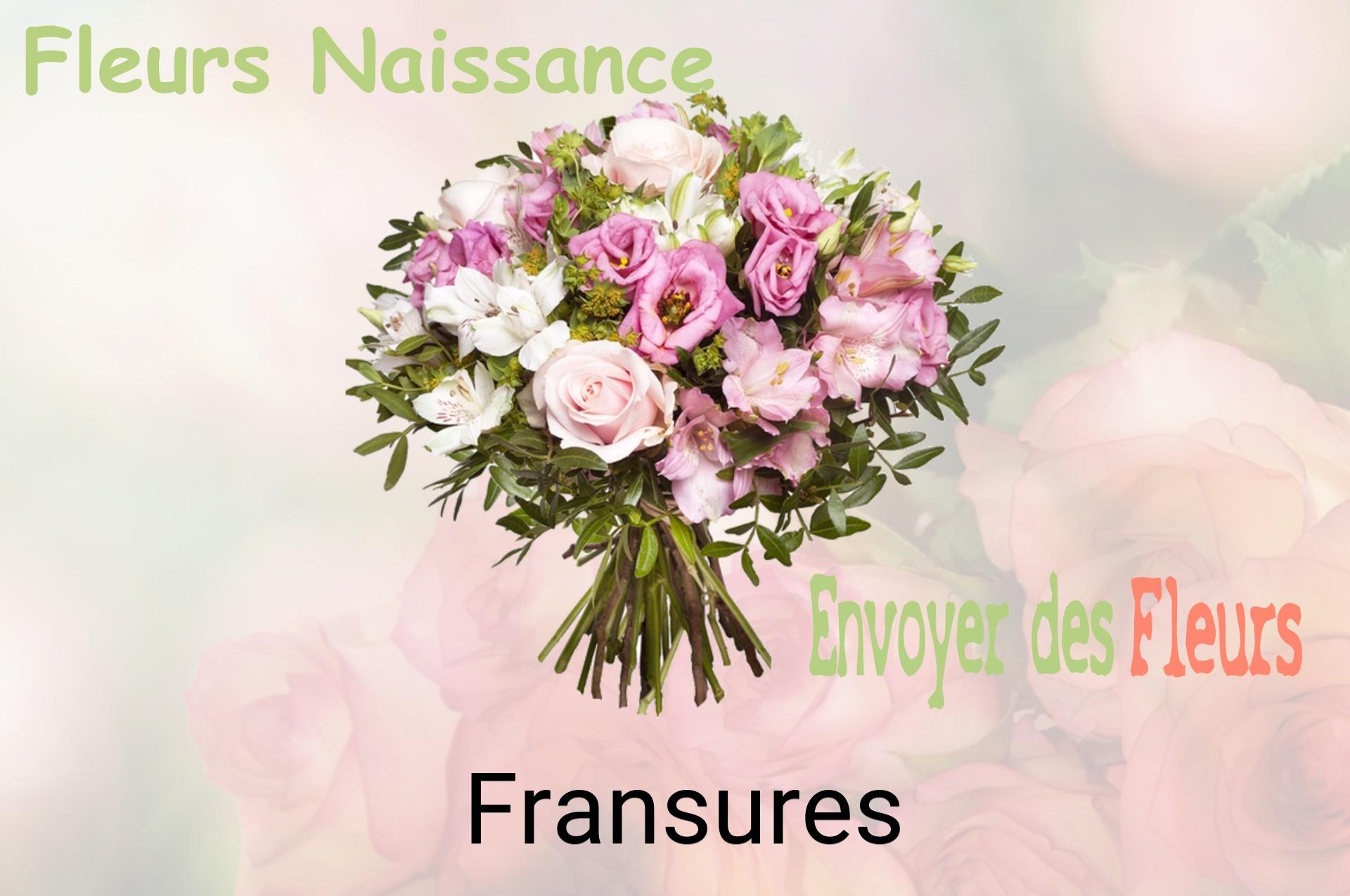 Bouquet de fleurs de naissance livré à Fransures